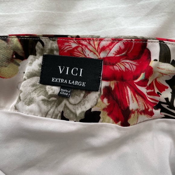 EUC Vici Floral Satin Slipdress Sz L - Picture 8 of 8